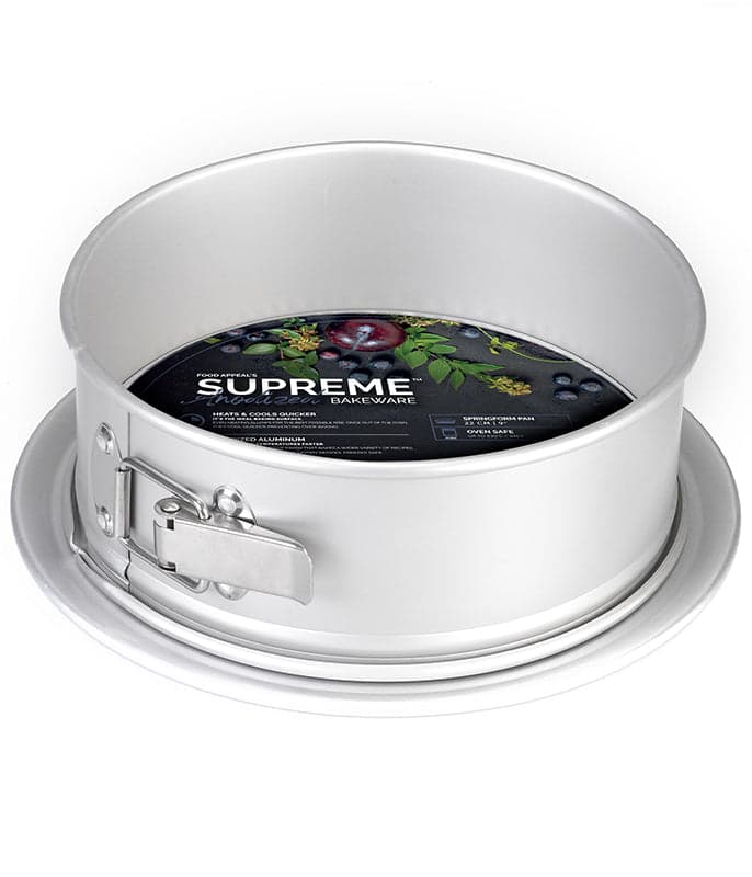 قالب كيك قابل للفك SUPREME ANODIZED 26 سم عالٍ جداً بقاعدة مقوّاة