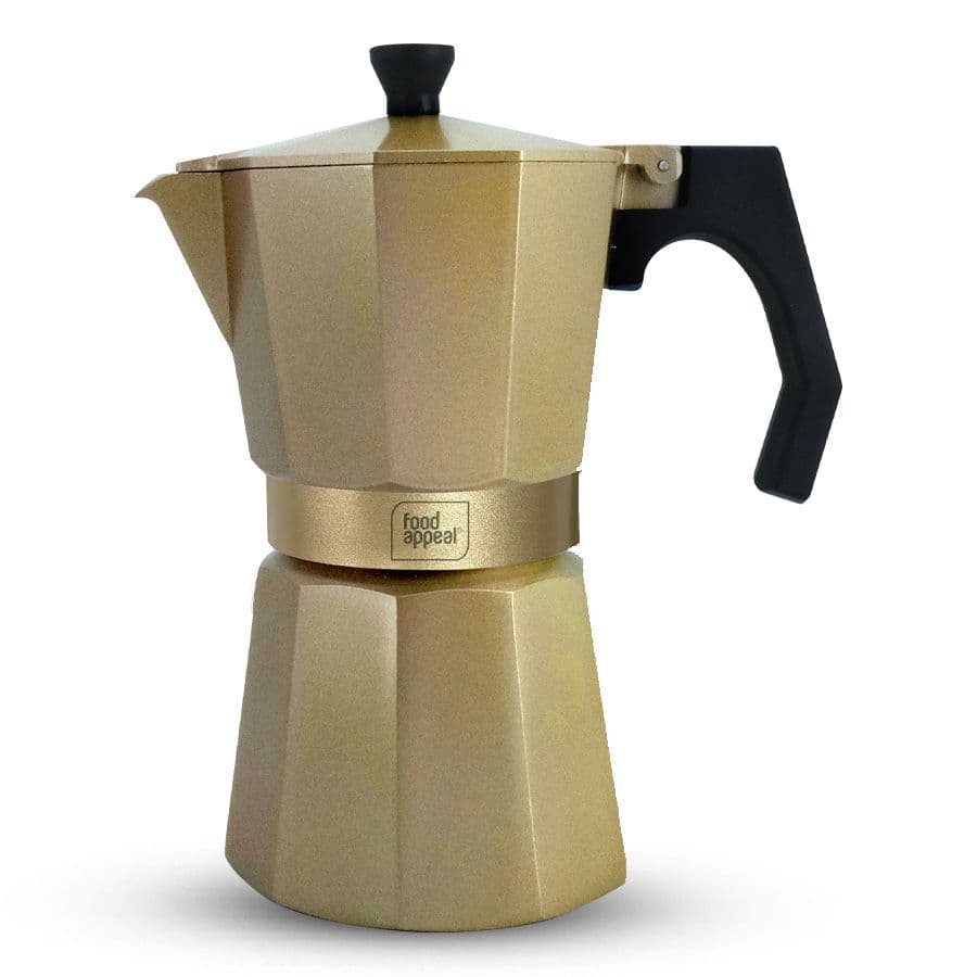 ركوة قهوة COFFE COLLECTION مناسبة للحث 12 كاسة بلون شمبانيا