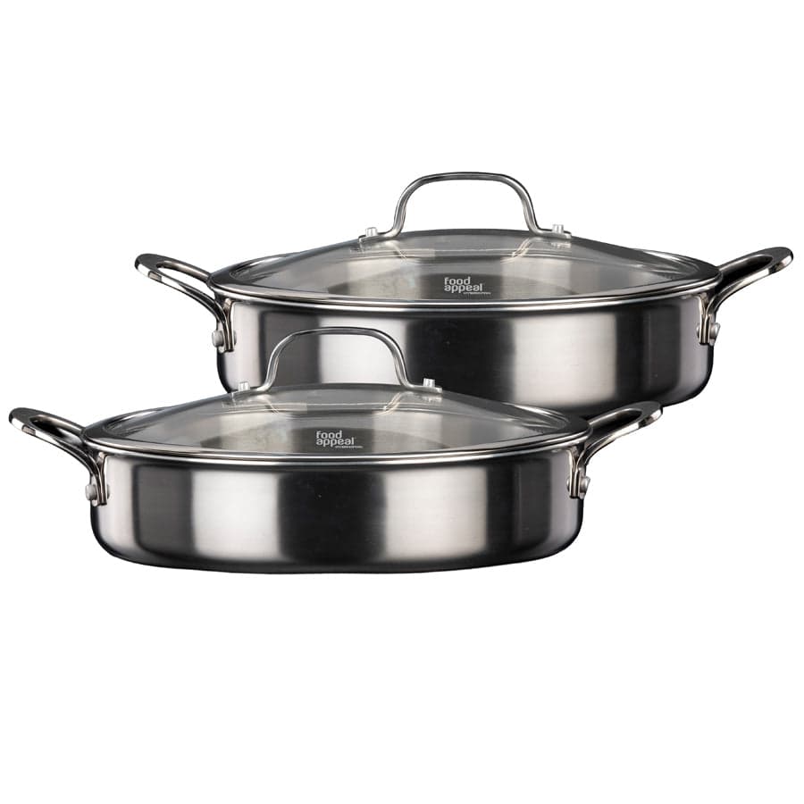 طقم طبخ 4 قطع - قدر سوتيه 24 سم و28 سم HYBRIDPAN ZERO
