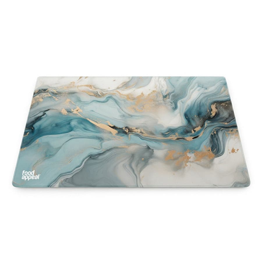 لوح تقطيع زجاجي 30X40 سم MARBLE SKY